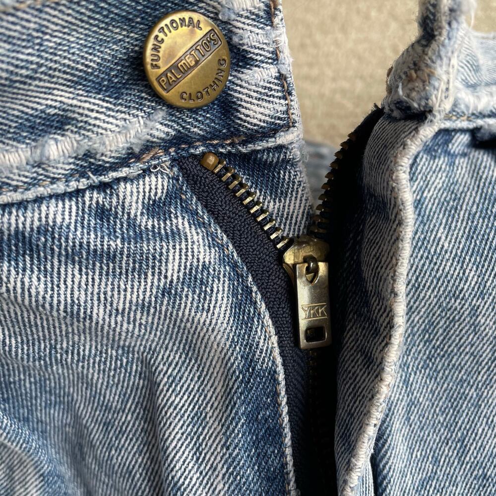 🔥VTG Palmetto’s Acid Wash Tapered Leg High Waist Crease Mom’s Jeans Waist 28” - Picture 10 of 16